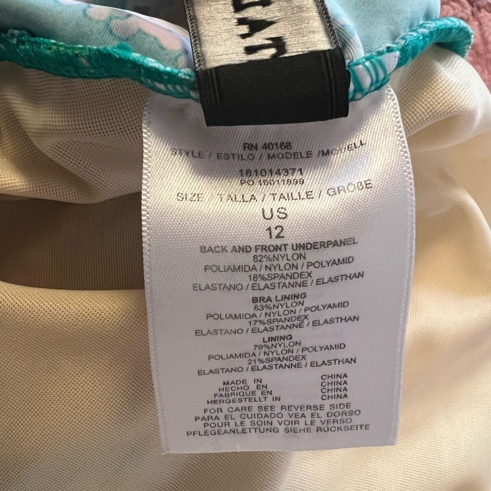 Talbots Paisley Print Swimsuit Top - Picture 2 of 3